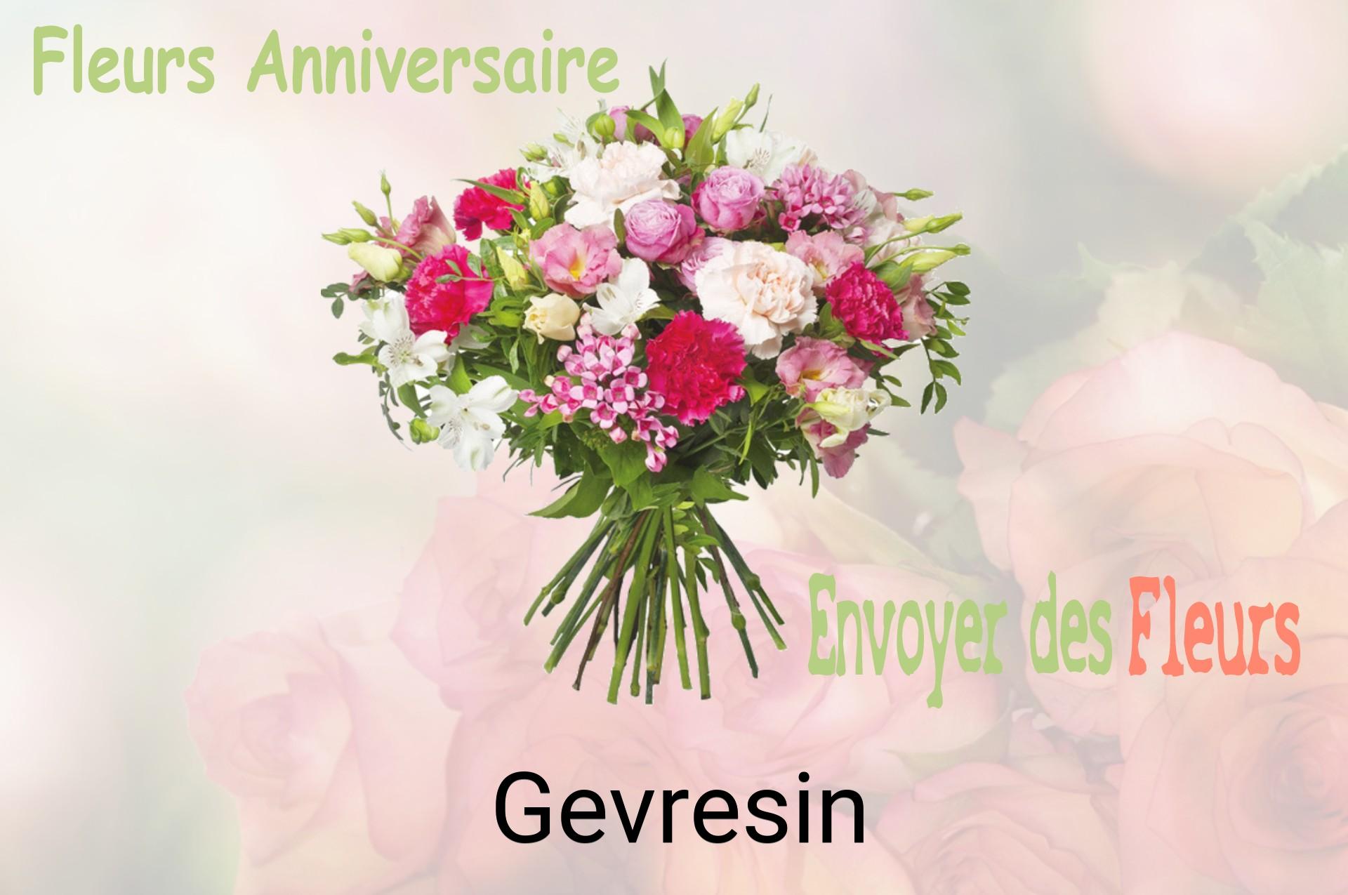 Bouquet de fleurs d’anniversaire livré à Gevresin